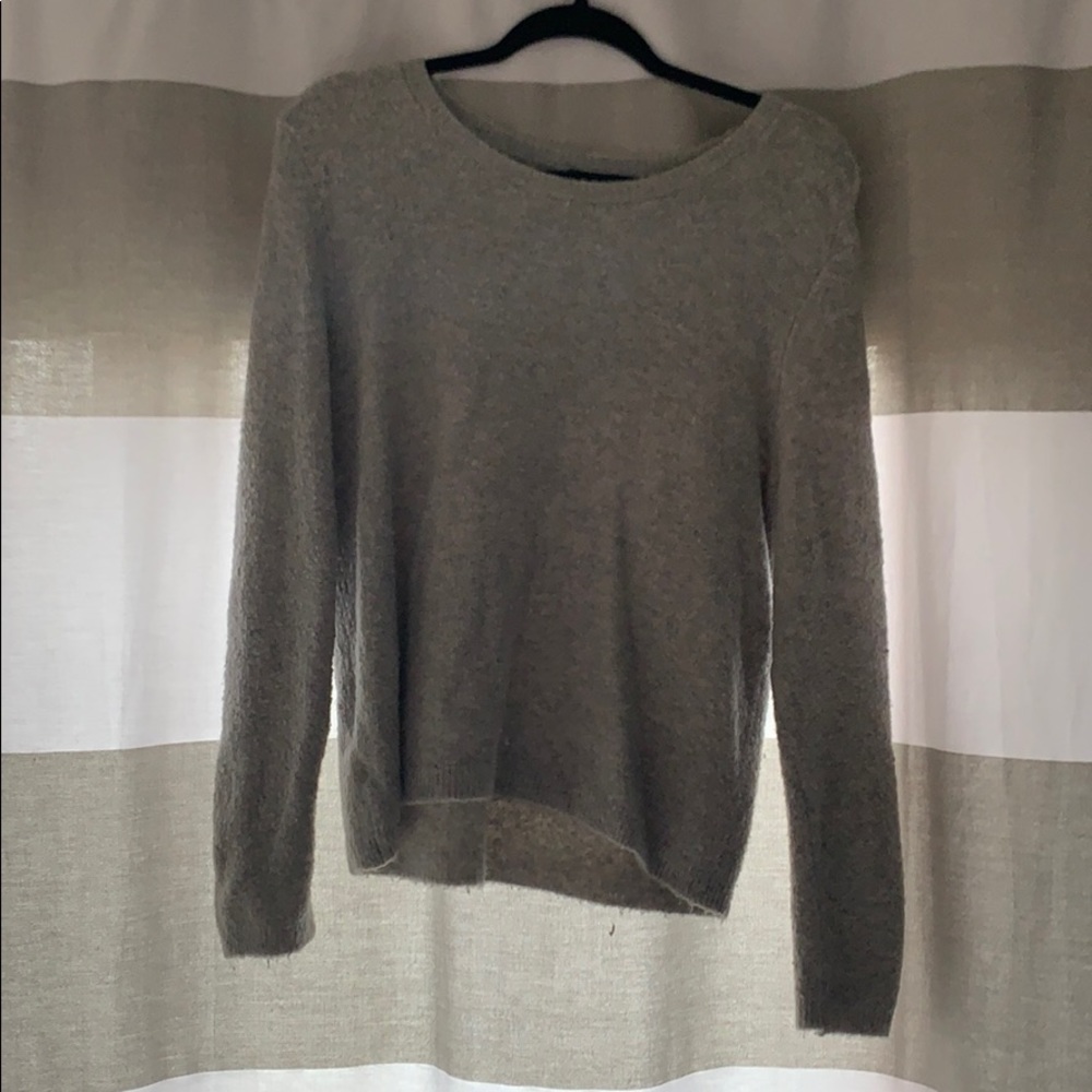 Anne Taylor, gray sweater